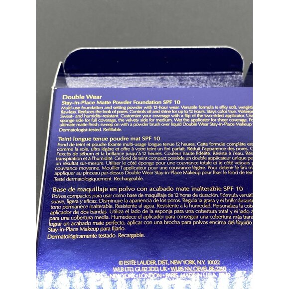 Estee Lauder Double Wear Matte Powder Foundation Rich Java 0.42 Oz - Picture 6 of 6